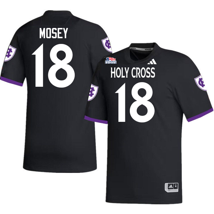 Holy Cross Crusaders #18 Christian Ross College Football Jerseys,Uniforms-Black